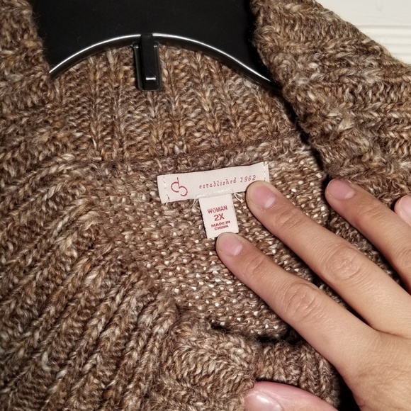 Dress Barn | Over the head Brown Sweater - Picture 3 of 5